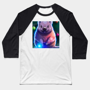 Cute Wombat Drawing Baseball T-Shirt